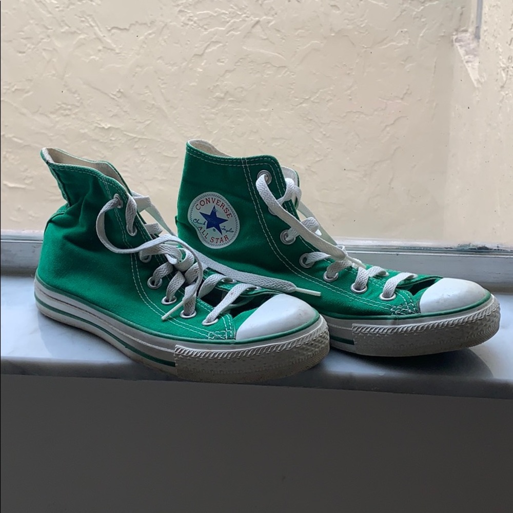 Green Hightop Converse